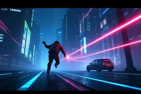 Screenshot of Cyber Runner X mobile game by Pixel Padi Studios